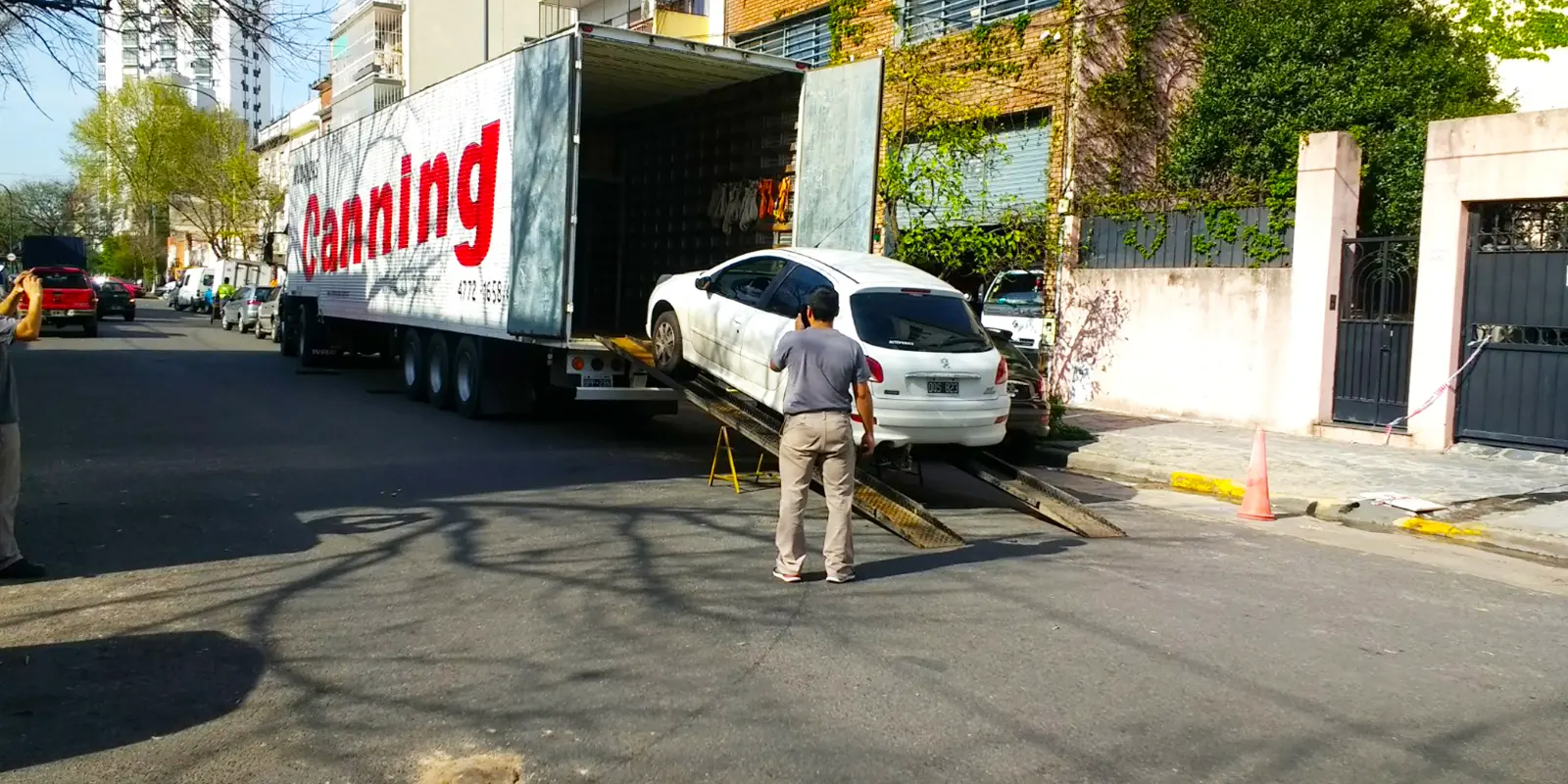 Mudanza desde Canning al interior del país